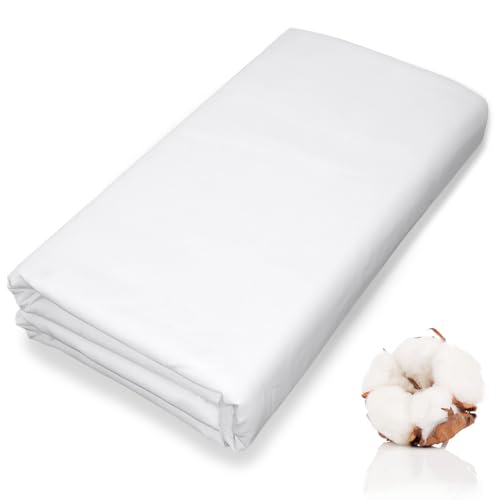 Tissu en coton pour couture : mousseline de lin 160cm x 9.1m pour confection de vêtements