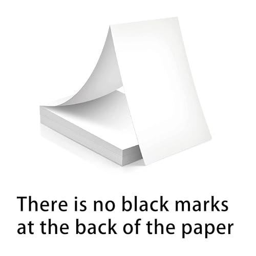 200 folhas de papel térmico contínuo tamanho carta 21 x 27 cm sem marca preta para Phomemo COLORWING