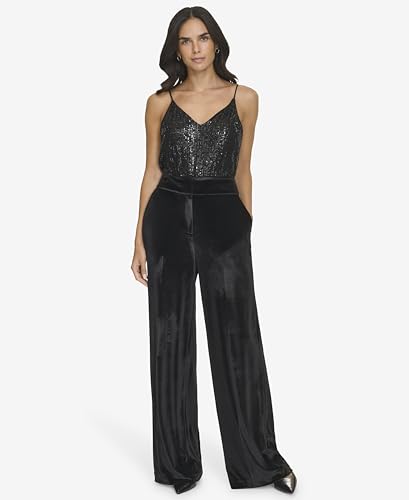 Calvin Klein Women's Wide Leg Hidden Closure Trouser Pant2