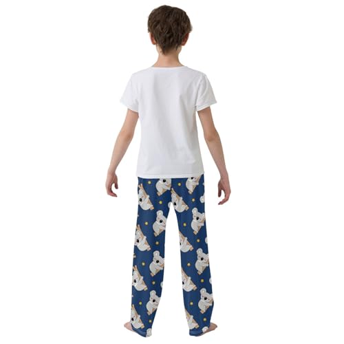 Cartoon Koala Bear Star Boys Pants for Kids Jogger Pants with Pockets S-XL3
