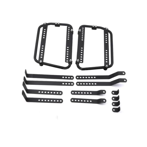 Coffre de rangement latéral moto avec support sacoche universel robuste