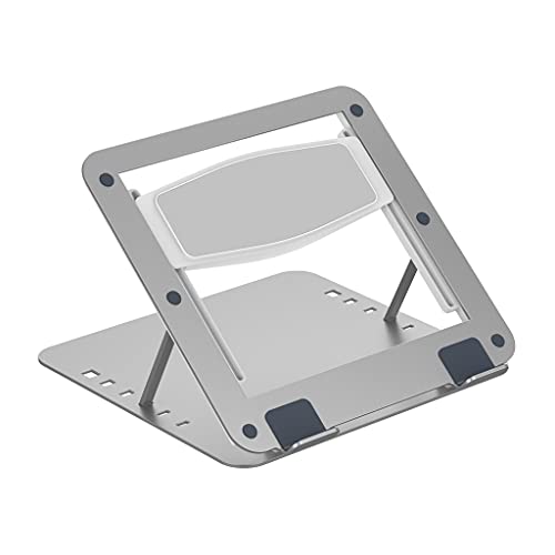 Soporte refrigerado para laptop, soporte silencioso de aleación de aluminio, adecuado para monitor de escritorio y mesa, compatible con laptops de 11'', 12'', 13'', 14'', 15'', 16'' y 17'' miniatura 1