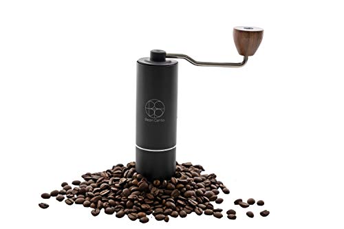 Bean Cento Manuelle Kaffeemühle – tragbare Handkaffeemühle & verstellbare Einstellung – Edelstahl-Mühle, konische…