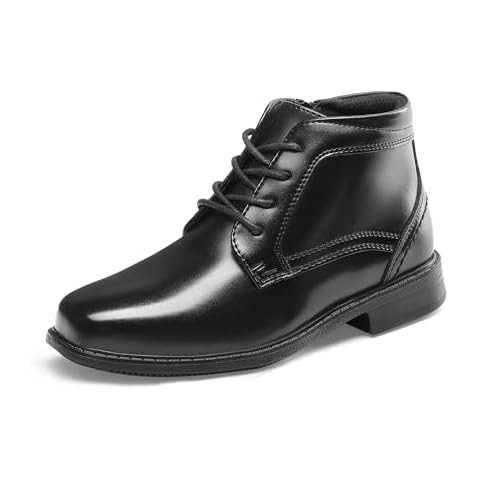 DREAM PAIRS Boys Dress Ankle Boots with Zipper Cover