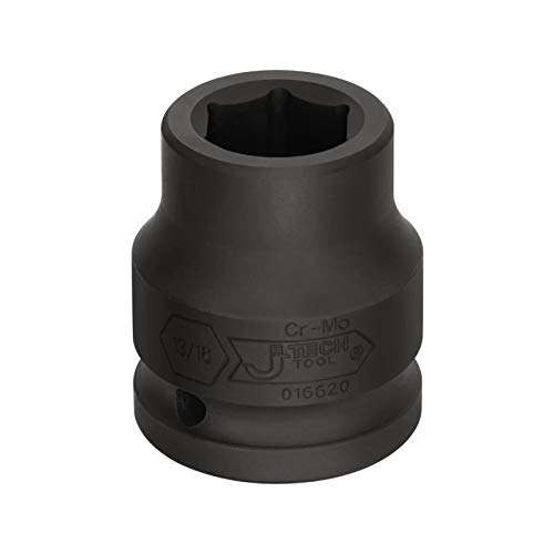 Image of JETECH 3 /4 inch Drive 13 /16 inch Standard Impact Socket, 6-Point SAE Impact Socket, Chrome Molybdenum (Cr-Mo) Alloy Steel, Heat-Treated, Heavy-Duty for Automotive & Industrial Mechanics