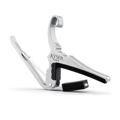 Kyser KG6SA Capo 6 Cuerdas Guitarra Electro-Acústica, Silver