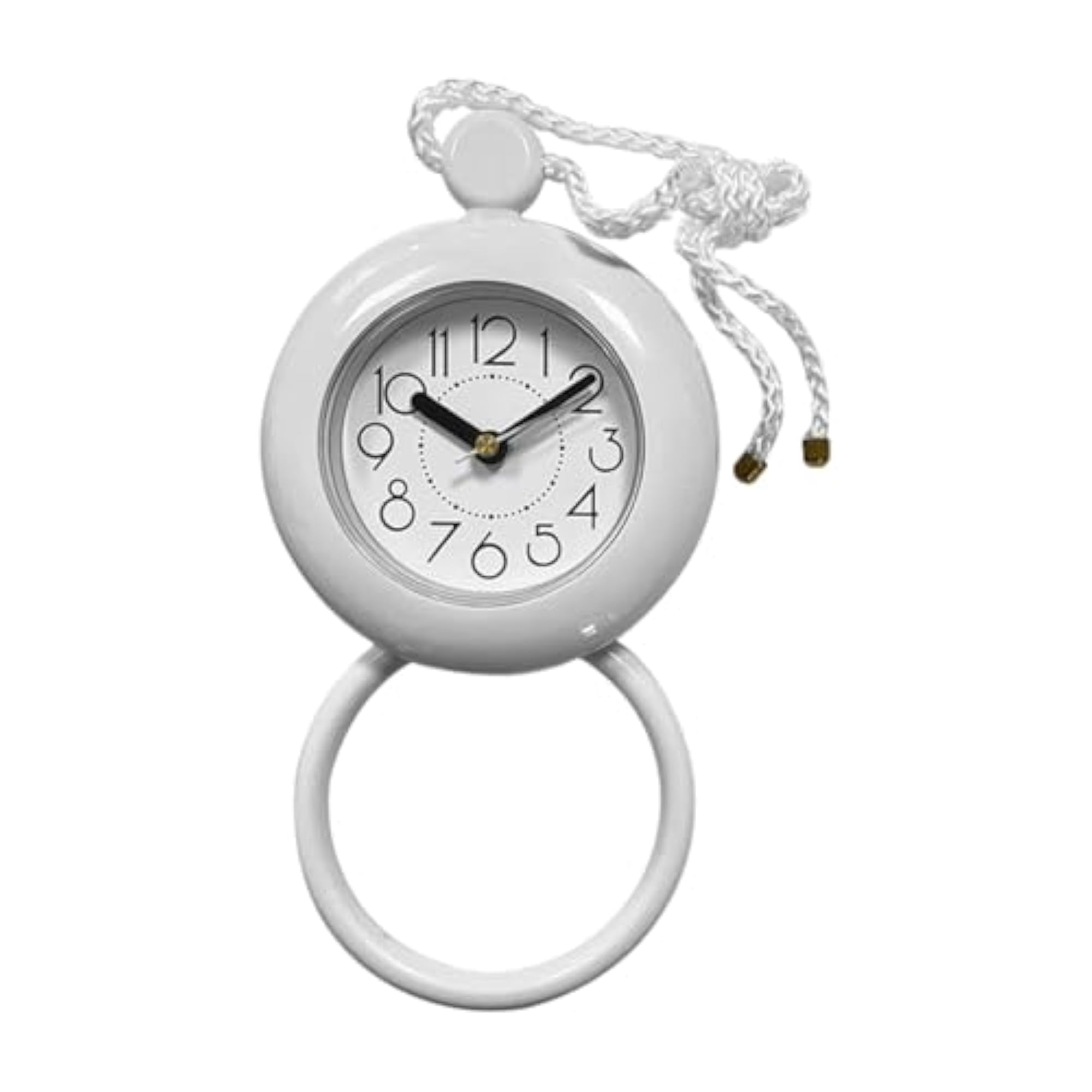 Bathroom Shower Clock Decor Timer with Rope for Spa Dorm