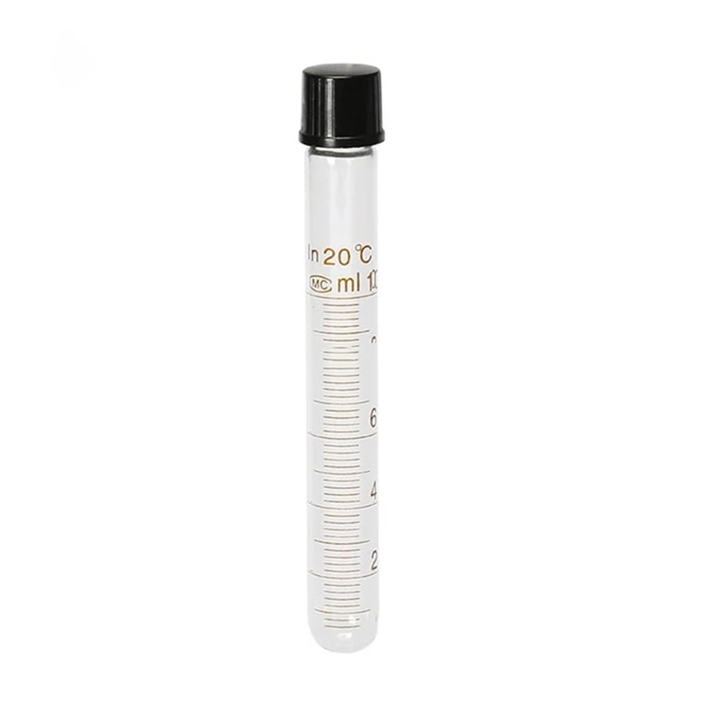 Laborgeräte und -ausrüstung 6 teile/paket 20-25-30-50ml Glas Zentrifugenröhrchen Mit Schraube Deckel Graduierten Röhrchen Mit Abdeckung Runden Boden(50ml)