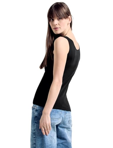 CECIL 311049 Linda Camiseta sin Mangas, Negro (Black 10001), Small para Mujer
