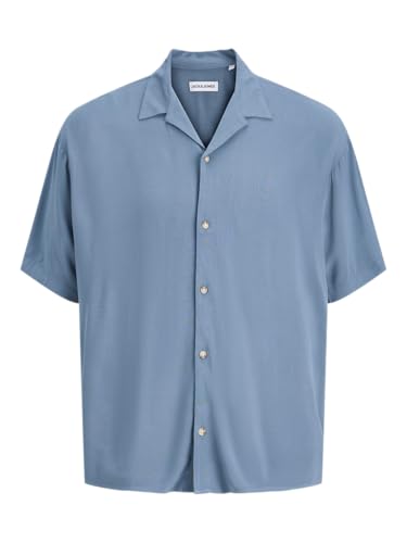 Jjejeff Resort Solid Shirt SS Sn, Blue Mirage., M