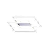 Paul Neuhaus INIGO 8192-55 LED-Deckenleuchte Edelstahl 24W Warmweiß Dimmbar ueber Lichtschalter, Me