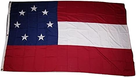 Premium 5x8 Embroidered Sewn 1st & Bars 7 300D Nylon Flag 5'x8'