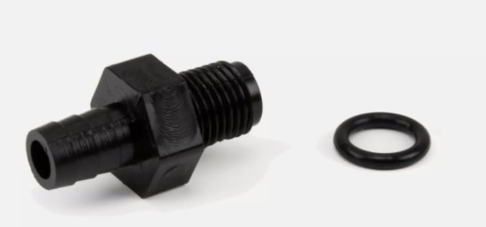 Drain Plug Barb Adapter for Hot Tub Spa Pumps - 1/4" MPT x 3/8" w/O-Ring 672-4350 Replacement for Waterway OEM