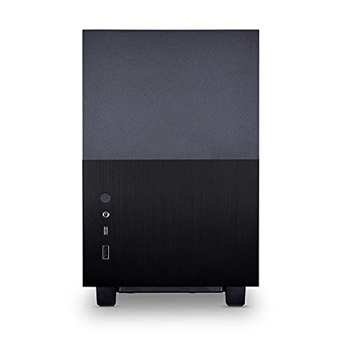Image of Lian Li Q58X4 Mini Computer CaseI Tempered Glass Gaming CabinetI PC Cabinet I Chassis with PCIe 4.0 Riser Cable I Supports Mini-ITX - Black (G99.Q58X4.in)