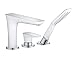 Produktbild hansgrohe PuraVida 3-Loch Einhebel-Wannenrandarmatur, Weiß/Chrom