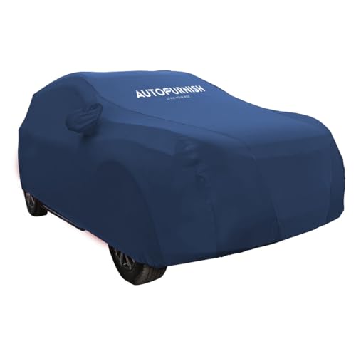 Image of Autofurnish Atom Blue Skin-Fitted Car Body Cover Compatible with KIA Carens 2022 - Atom Blue