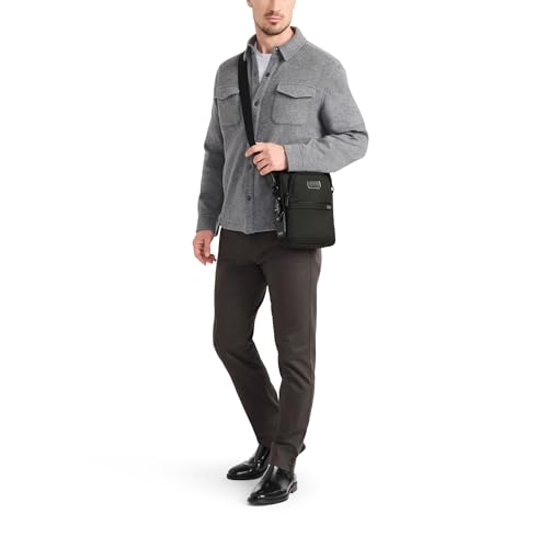 Image of TUMI - Alpha Medium Crossbody - Men's and Women's Everyday Crossbody Bag - Adjustable Shoulder Strap - For Business & Travel - Midnight Black