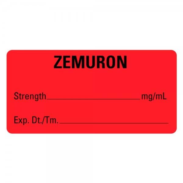 LabelValue | ZEMURON Medical Labels LV-MAN76