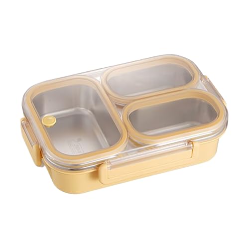 YAOPIU Infantil,Recipiente Hermetico Acero Inoxidable | Hermético 3 Compartimentos para Colegio Guardería Viaje Picnic Trabajo