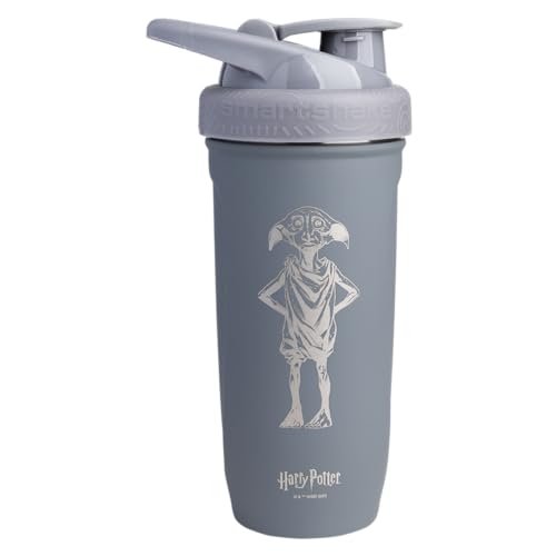 Image of Smartshake Reforce Stainless Steel Harry Potter Dobby Shaker Bottle (900 ML /30oz) | Light Weight Resistance Sports Shaker Bottle with a Soft Lid | Leakproof, BPA Free & DEHP Free