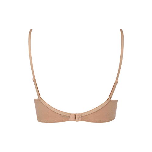 Image of Amante Every de Red Solid Underwired Lightly Padded Everyday Bra