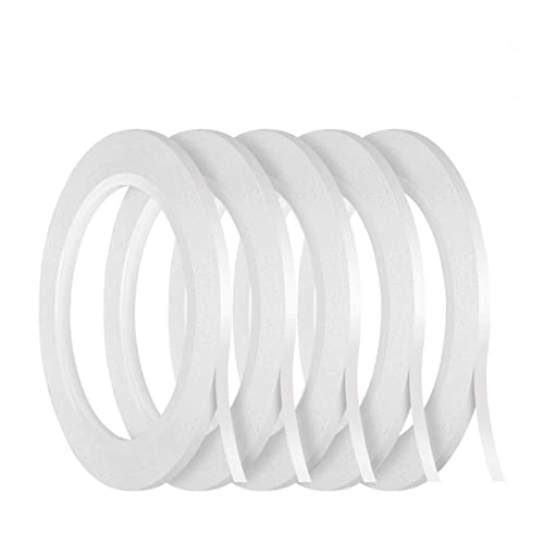 Kesote 5 Rolls Double Sided Tape for Crafts Scrapbooking, 1/8' Thin Double Sided Adhesive Tape, 82Ft Per Roll