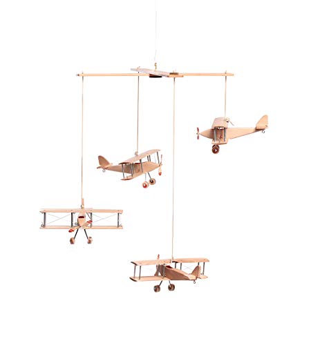Hanging Airplane Mobile Children Kid Room Nursery Fly Vintage Decor