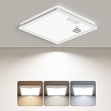 Annaror Motion Sensor Ceiling Light Wired, 3000K 4000K 5000K Selectable, 18W 1800LM Flush Mount Ligh