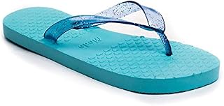 Modo Wedding/Party Glitter Flip Flops 10 Pack in Organza Bags - Size UK 5-6