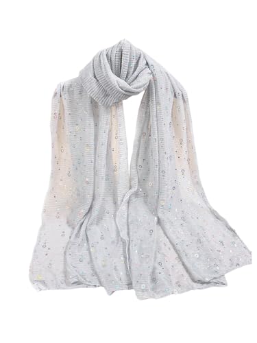 Image of Floerns Women's Sequin Bandana Square Scarf Silk Scarves Mesh Shawl and Wrap for Evening Dresses