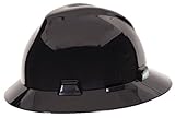 MSA C217374 Polyethylene V-Gard Fas-Trac Suspension Hat, Black