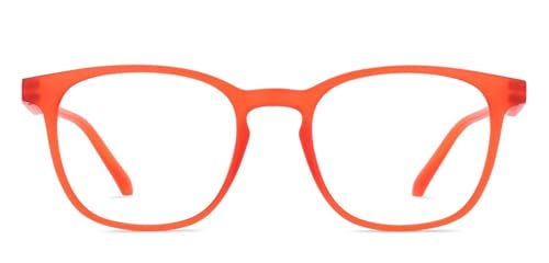 Image of HUSTLR Lenskart | Zero Power Bluecut & Antiglare Computer Eyeglasses | Full Rim Square Shape | As Seen On Shark Tank | For Men & Women | Medium | LB E14058-W