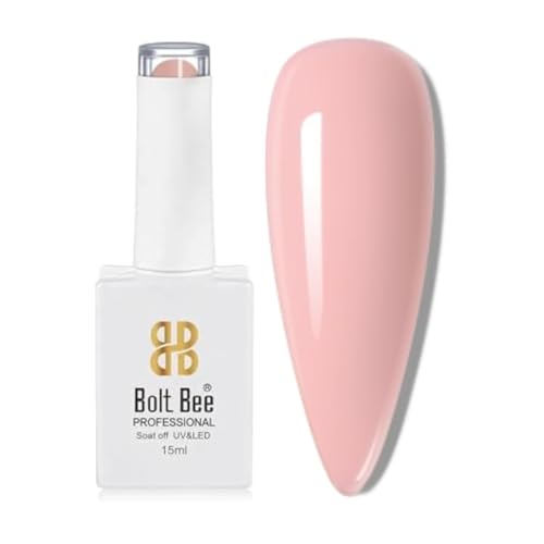 Image of Bolt Bee Pink Color Gel Nail Polish Soak Off UV Gel DIY at Home Manicure Salon Nail Art (131, 15ml)