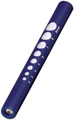 Desechables calibrador de pupila Penlight juego de 3 color azul marino
