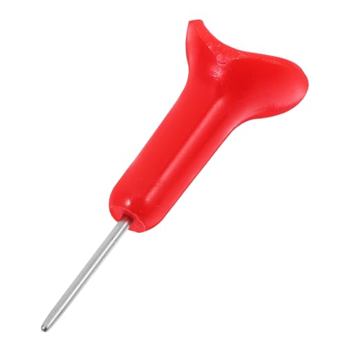 FONDOTIN bolígrafo para escribir a ciegas lápices de puntos de para ciegos herramientas diarias para ciegos máquina de escribir Acero inoxidable rojo