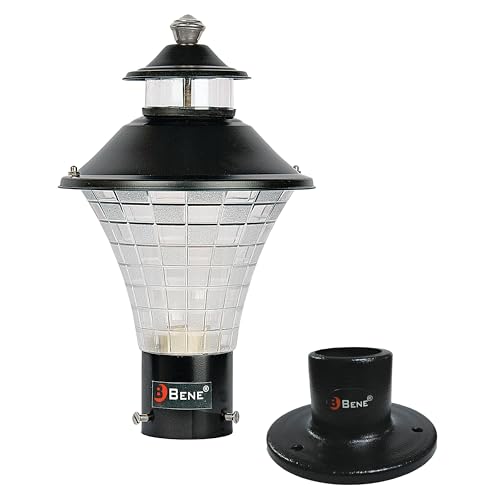 Image of BENE Geruit Outdoor Lamp with Base Stand (Black, 18 Cms, Pack of 2 Pcs)