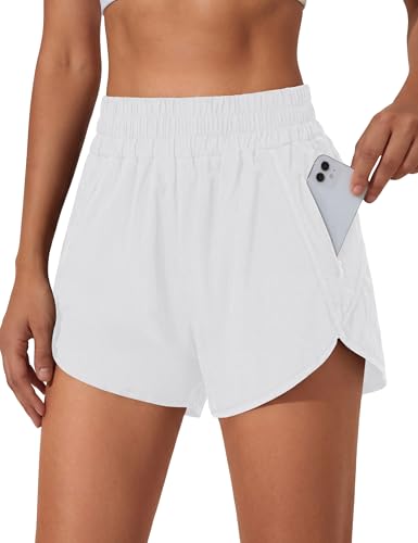 Image of BMJL Women's Athletic Shorts Running Workout Shorts Gym High Waisted Summer Short with Waistband Pocket