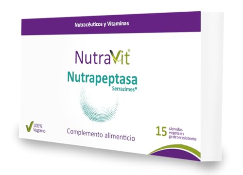 NUTRAPEPTASA SERRAZIME NUTRAVIT | Potente antiinflamatorio | Complemento alimenticio a base de...