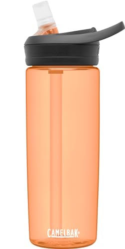 Image of CamelBak Eddy+ Water Bottle with Bite Valve Straw, Leak‑Resistant Easy‑Sip Design for Everyday Hydration, 20oz, Desert Sunrise