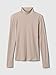 GAP Womens Long Sleeve Brushed Rib Turtle Neck Quail XL