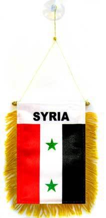 AZ FLAG Syria Flag 15 x 10 cm – Mini Syrian Flag 10 x 15 cm Special Car – Banner