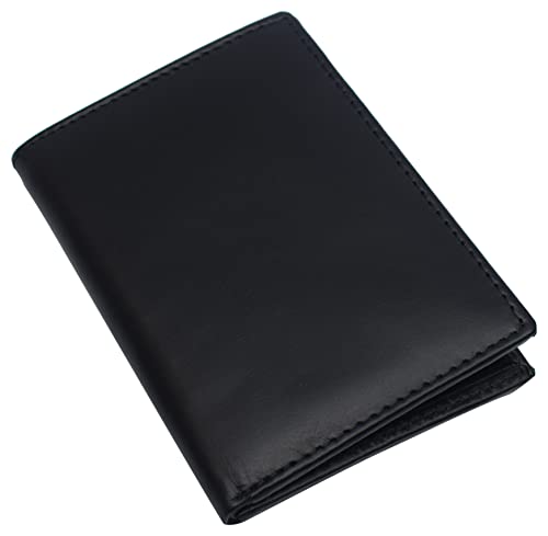 MARSHAL RFID Blocking 7 Point Start Badge Holder Genuine Leather Slim ID Wallet3