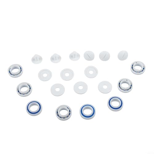 Pumixiy Kit di riparazione per la pulizia della piscina Polaris 280 180 - C60 C55 Set di ricambio per cuscinetti ruota compatibile con pulitori per piscine interrate, installazione di attrezzi
