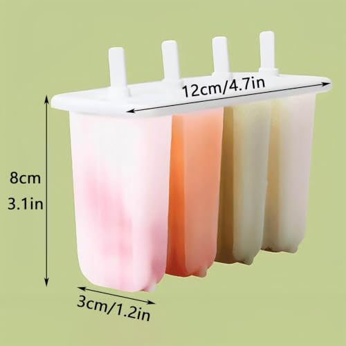 Molde para helados reutilizable que evita roturas con palitos de madera 3