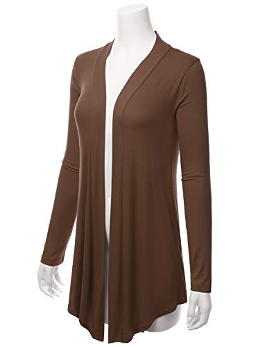 Image of LALABEE Women's Draped Open-Front Long Sleeve Light Weight Cardigan (S~3XL)