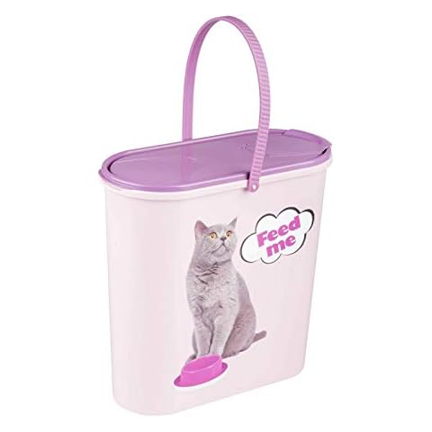4BIG.fun 6L Tierfutterbehälter Futterbox Vorratsbehälter Container Versiegelungsbehälter Trockenfutterbehälter Aufbewahrungsbox Katze Dose Cover