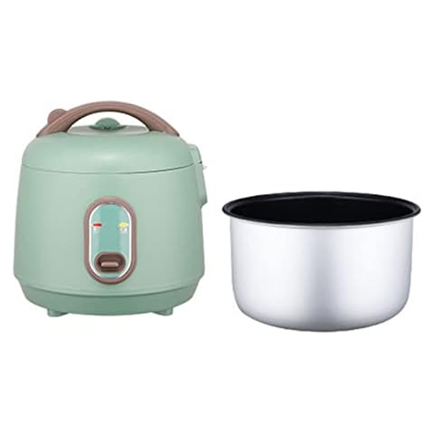 Mini-Reiskocher Elektrischer Antihaft-Reiskocher Legierung Kunststoff Multifunktionaler Tragbarer Antihaft-elektrischer Reiskocher 2L Innenfutter Cover