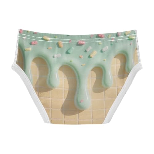 visesunny Boys Cotton Underwear Green 3d Candy Ice Cream Printed Toddler Soft Training Briefs Size 2T-8Y for Kids2