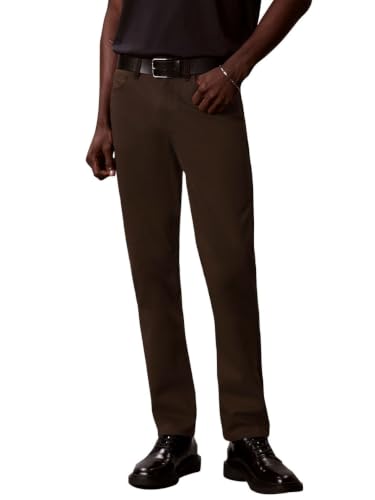 Image of Calvin Klein Men's Move 365 Stretch Slim Fit Wrinkle Resistant Tech Woven Pant