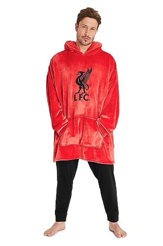 Liverpool F.C. Oversized Hoodie Blanket For Men, Official Football Gifts